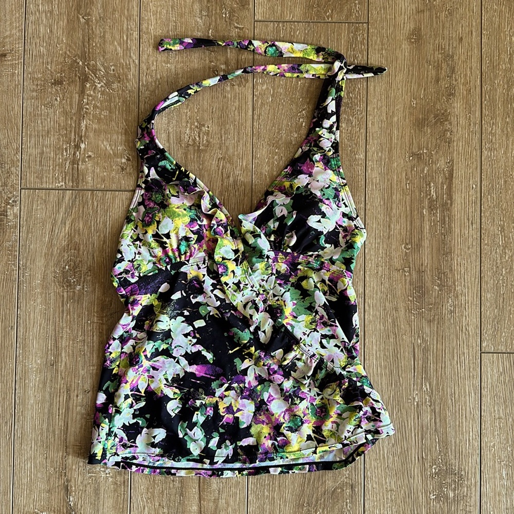 Asset Colorful Ruffle Tankini Size S